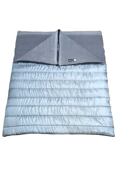 CAMP STORY Neo -23 350 Gr Fiber + 200 Gr Plush Fleece Double Sleeping Bag Gray