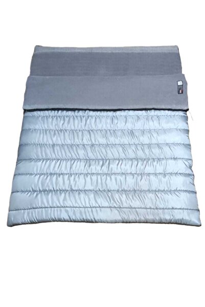 CAMP STORY Neo -23 350 Gr Fiber + 200 Gr Plush Fleece Double Sleeping Bag Gray