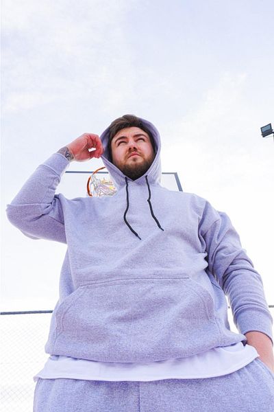 AUST GİYİM Ανδρικό φούτερ Oversize με κουκούλα - Φούτερ με κουκούλα - Γκρι