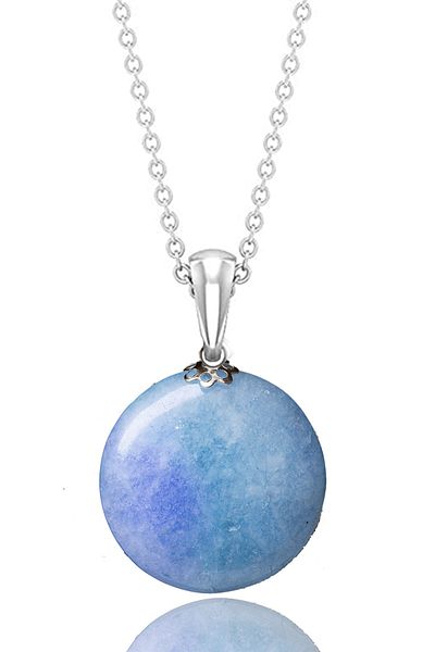 Tesbih Atölyesi Certified Aquamarine Stone Necklace - 1st quality