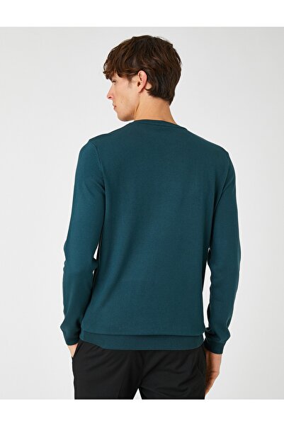 Koton Basic Triko Kazak Bisiklet Yaka Slim Fit