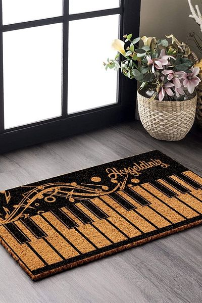 Decovetro Piano Patterned Hooded Mat