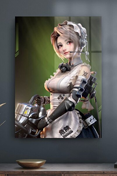 Decovetro Γυάλινη εικόνα Anime Girl Warrior