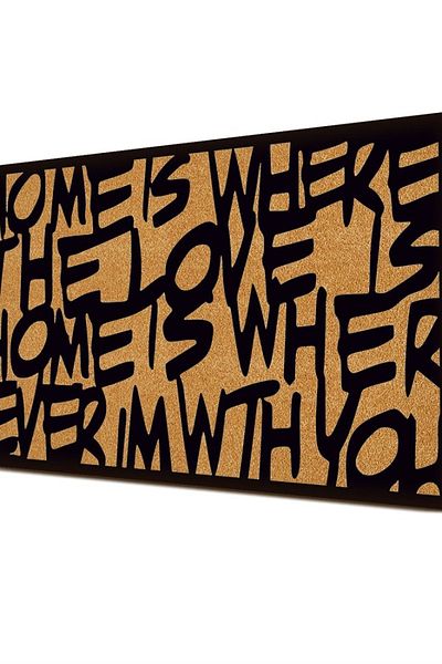 Decovetro Πατάκι Love Home - Πατάκι με μοτίβο μπροστινής πόρτας