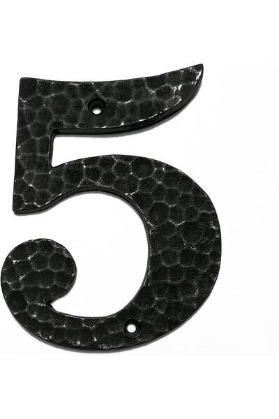 HOUSE2HOME Handmade Brass Door Number Oxide - 5