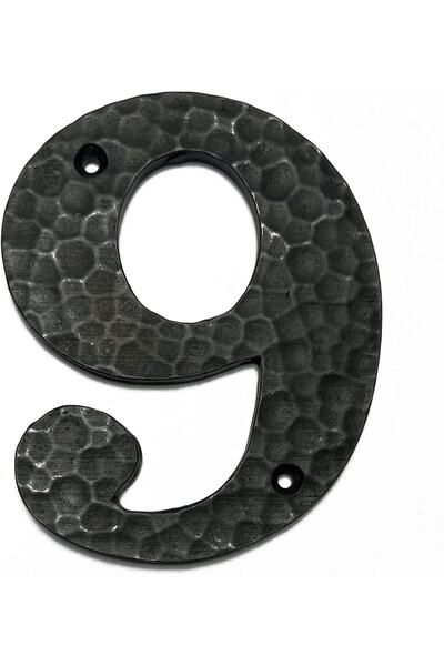 HOUSE2HOME Handmade Solid Brass Door Number Oxide - B