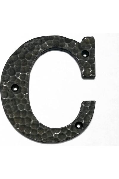 HOUSE2HOME Handmade Brass Door Number Oxide - C