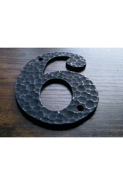 HOUSE2HOME Handmade Brass Door Number Oxide - 6