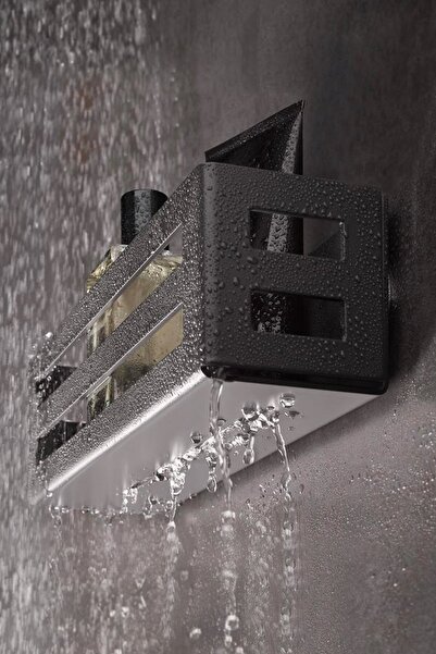 EVAY Raft de baie din metal inoxidabil, raft de baie modern, raft pentru șamp...