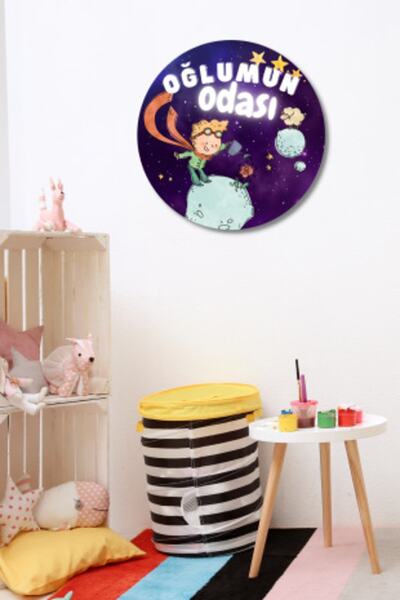 Nod Çocuk Odası Tablo Ahşap Kapı Duvar Tablosu Nd-02