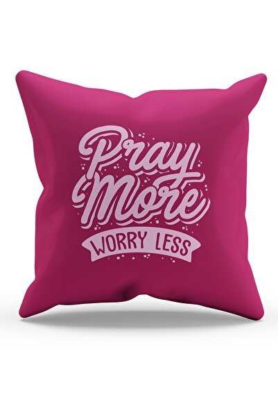 Moud's Husă de pernă din piele întoarsă cu model Cuvinte fericite, imprimată ...