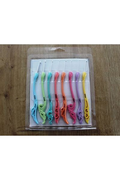 Sultan Motif Handle Elastic Handle Crochet Set 8 Pieces