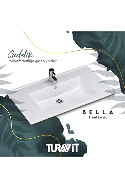 Turavit Bella 80x45.5 Cm Etajer Uyumlu Lavabo