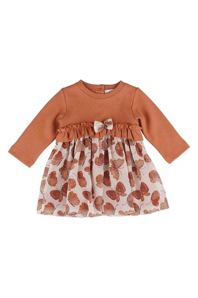 best kids Baby Girl Tile Printed Tulle Detailed Dress