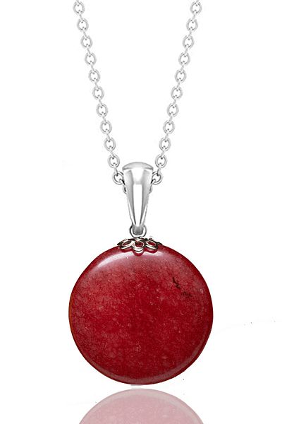 Tesbih Atölyesi Certified Real Red Agate Natural Stone Necklace - 1st quality