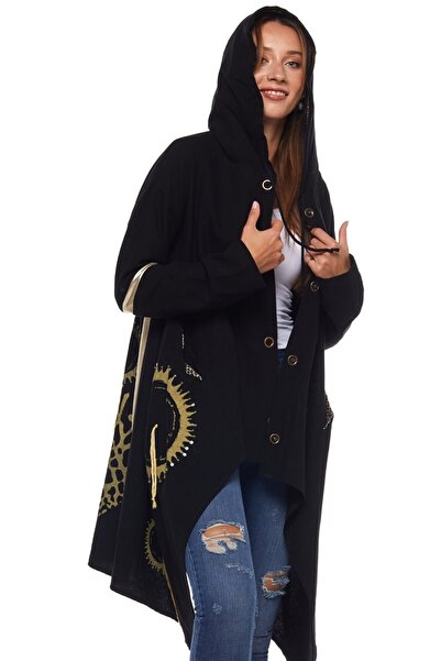 Newbutix Flannel Black Authentic Asymmetric Jacket