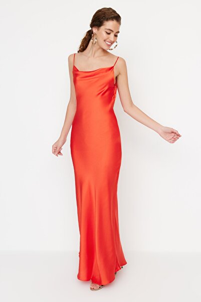 Trendyol Collection Abendkleid & Abschlusskleid - Orange - Shift