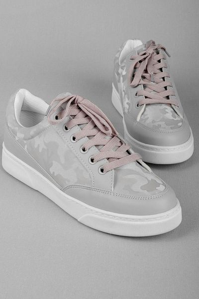 Lal Shoes & Bags Patterned Women's Sports Shoes-grey