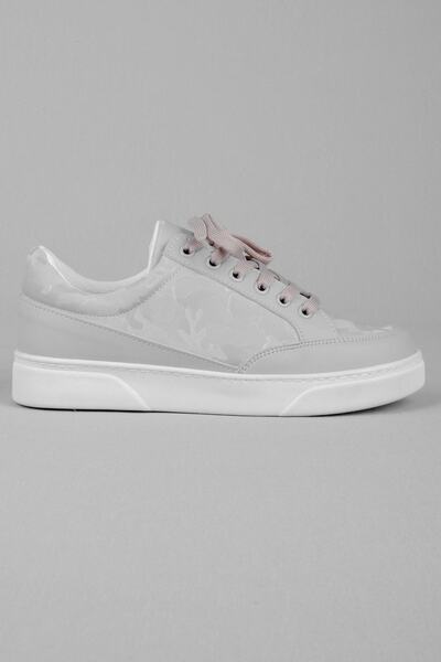 Lal Shoes & Bags Patterned Kadın Spor Ayakkabı-gri