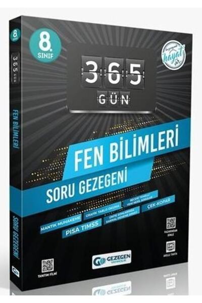 Gezegen Yayınları Gezegen 8. Sınıf Fen Bilimleri 365 Gün Soru Gezegeni