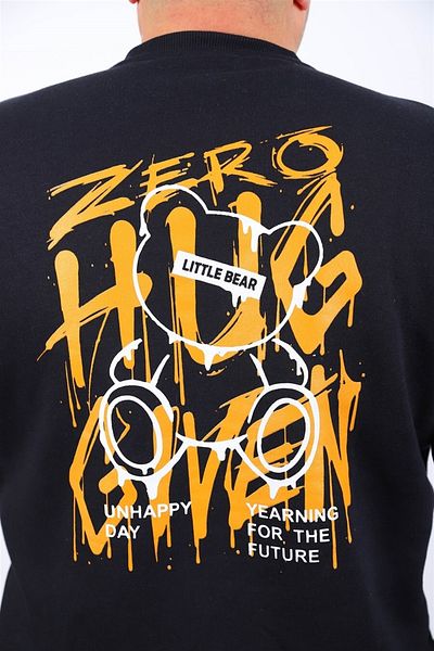 MocGrande Ανδρικό Sweat Zero 22732 Navy Blue μεγάλου μεγέθους