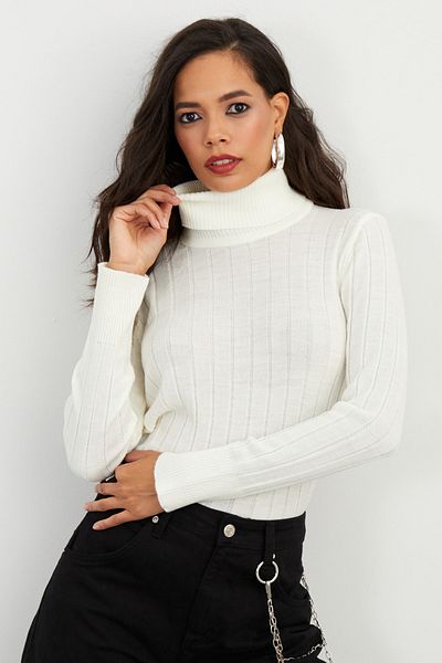 Cool & Sexy Damski sweter wędkarski w kolorze ecru YV99