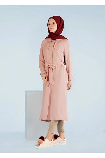 TRENDTESETTÜR Γυναικεία Πούδρα (A.PUDRA) T 1044 Virona Trench Coat