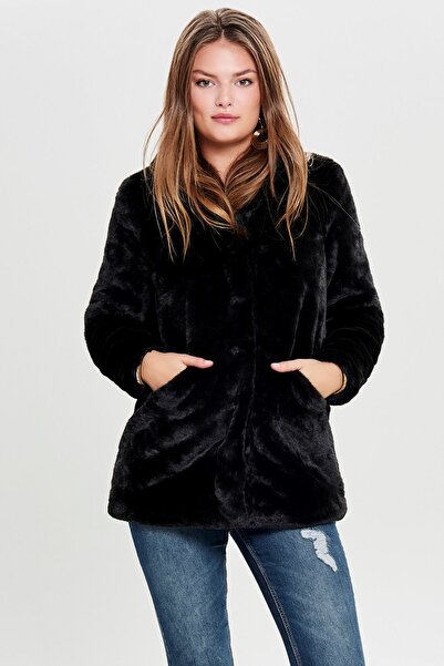 ONLY Kadın Onlvıda Faux Fur Mont 65515164600 Siyah