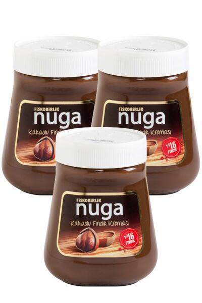 Fiskobirlik Nuga Kakaolu Fındık Kreması 350 G 3 Adet