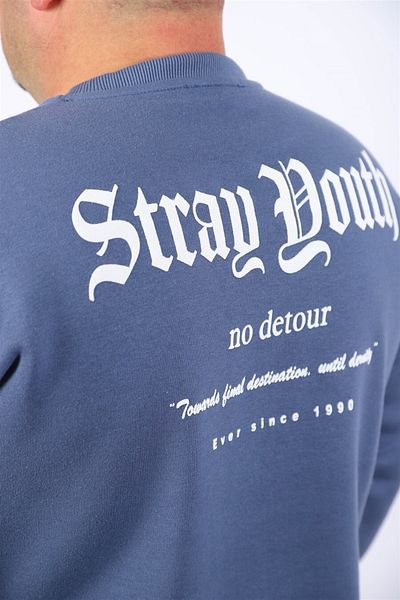 MocGrande Hanorac Crew Neck Stray South 22730 Albastru