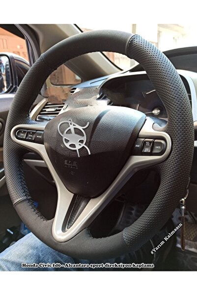 imza direksiyon kılıfı Honda Civic Fd6 Araca Özel Direksiyon Kılıfı (noktalı ...