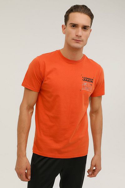 lumberjack T-shirt M-cg536 Pulsar 2p Turuncu Erkek Kısa Kol T-shirt