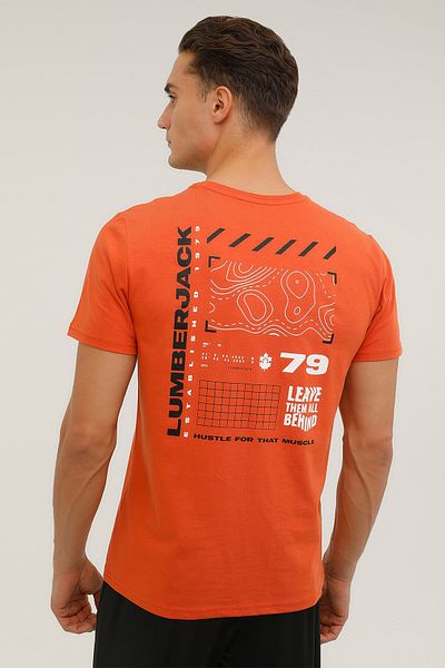 lumberjack T-shirt M-cg536 Pulsar 2p Turuncu Erkek Kısa Kol T-shirt