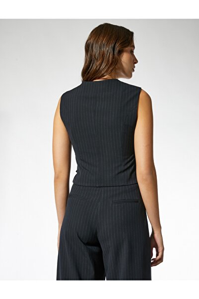 Koton Wrap Buttoned Vest