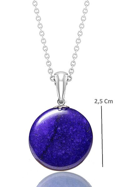 Tesbih Atölyesi Certified Real Dumortireite Stone Necklace - 1st quality