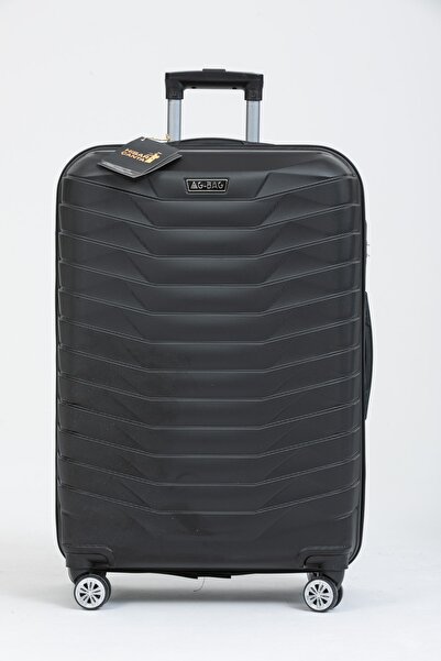 GBAG Hisar Abs Küçük Orta Büyük Boy 3'lü Siyah Valiz Seti