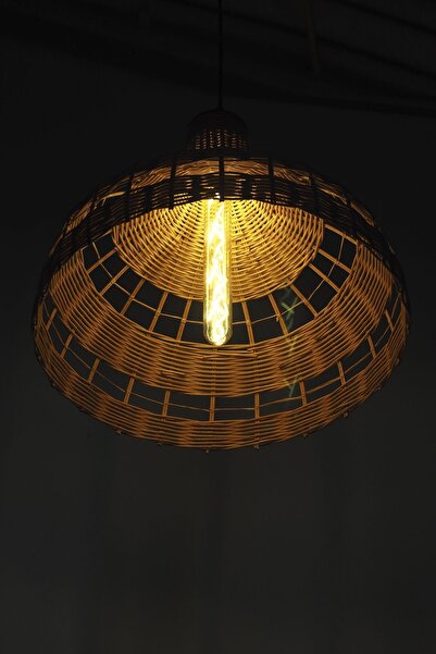 rattam Rattan Avize Bambu Sarkıt: Chelly - Çam Kabuğu Rengi: 40cm