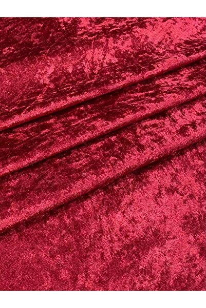 Enesar Home Parlak Kadife Bordo Kumaş Döşemelik Kumaş (likrasız & Astarlı)