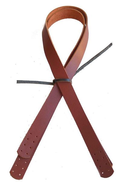 angel çanta aksesuar Red Brown Color Real Leather 70x2.3 cm Double Handle