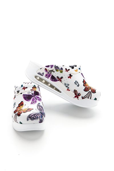 DRMOON Butterfly Patterned Airmax Sole Sabo Slippers