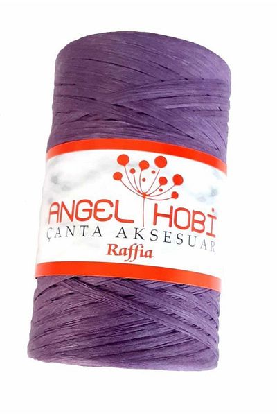 angel çanta aksesuar Purple Raffia Rope Shoes