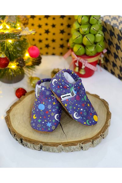 FG Store 100% Calfskin Non-Slip Sole Baby Booties