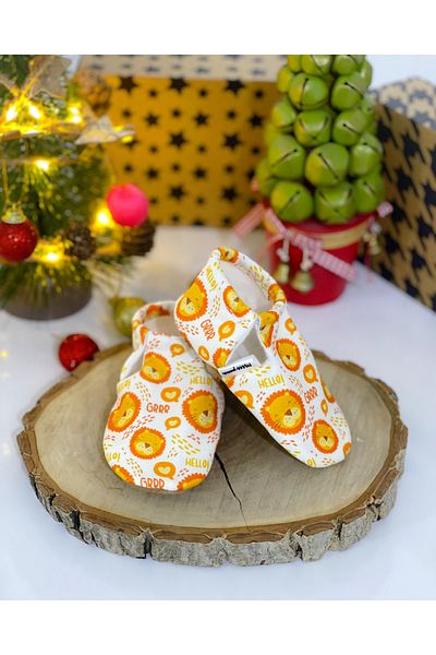 FG Store 100% Calfskin Non-Slip Sole Baby Booties