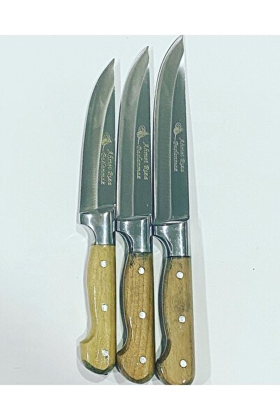 Ahmet Rıza Paslanmaz Denizli Yatağan’dan 3’lü Set Mutfak Bıçakları