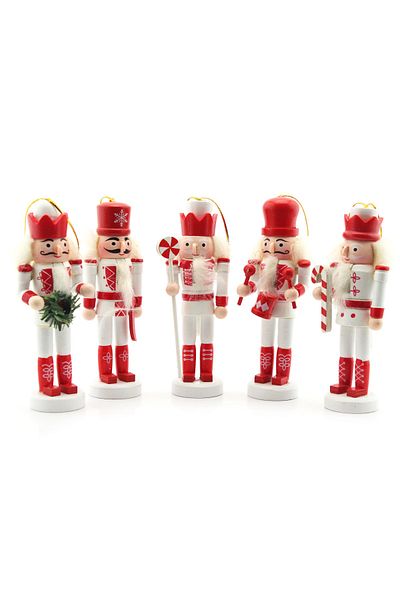 Lora Wedding 12cm Christmas Themed Wooden Tin Soldier with 5 Different Figures Handmade! Imported product! Limited edition!