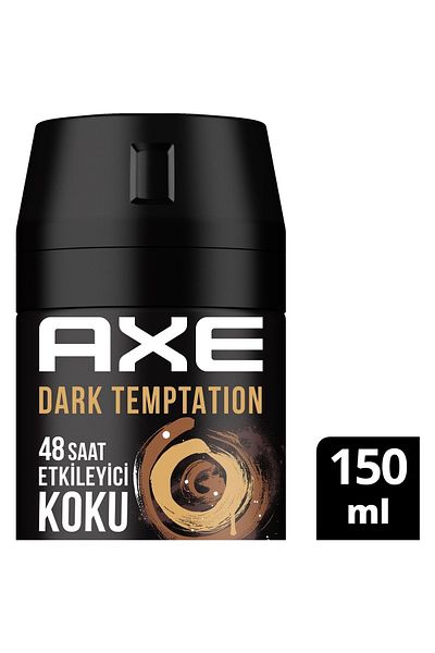 Axe Erkek Deodorant & Bodyspray Dark Temptation 48 Saat Etkileyici Koku Vücut Spreyi 150 Ml