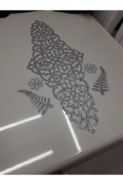 SEHARA Runner, 100cmx40cm, Luminous Lux, Ασημί