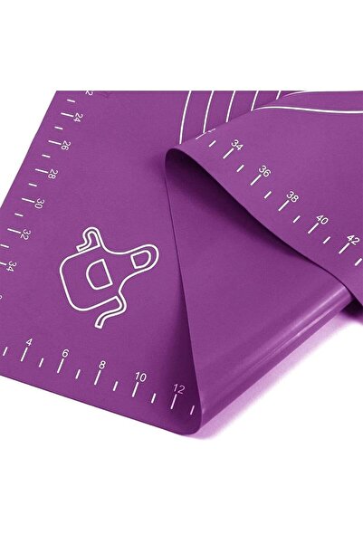 Trouvaille Purple Silicone Dough Rolling Mat Large Size 50x40