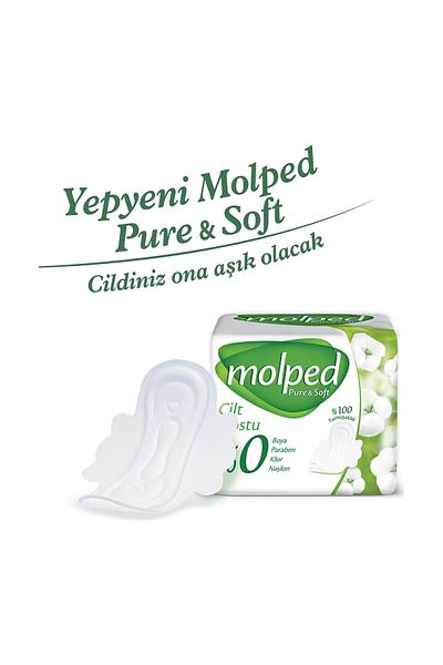 Molped Pure&soft Hygienic Pad Night Super Mega Pack 204 Pieces