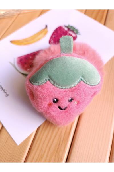 EyER Shoping Velika veličina Pliš kopča za vezivanje od perja sa voćnom figurom